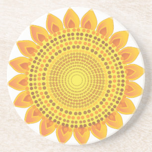 Dessous De Verre En Grès Tournesols