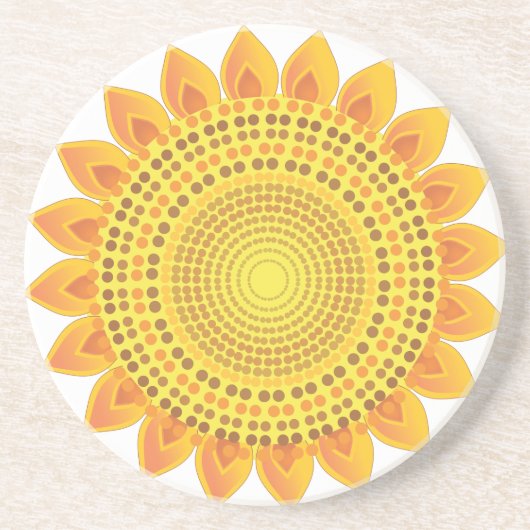 Dessous De Verre En Grès Tournesols (Devant)