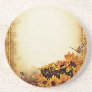 Dessous De Verre En Grès Tournesols