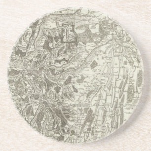 Dessous De Verre En Grès Tournus, Lonsle Saunier