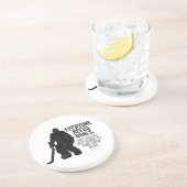 Dessous De Verre En Grès Tous ont besoin de buts (Hockey) (Côté)