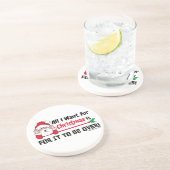 Dessous De Verre En Grès Tous que je veux pour Noël (Côté)