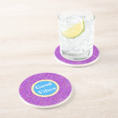 Dessous De Verre En Grès tout en bandhni (Côté)