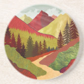 Dessous De Verre En Grès Trail Vers Le Ciel (Devant)