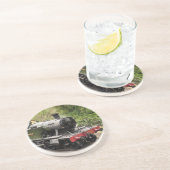 DESSOUS DE VERRE EN GRÈS TRAINS À VAPEUR (Côté)