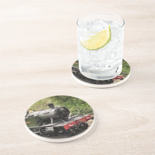 DESSOUS DE VERRE EN GRÈS TRAINS À VAPEUR (Côté)