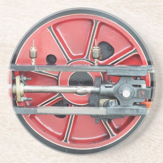 DESSOUS DE VERRE EN GRÈS TRAINS À VAPEUR (Devant)