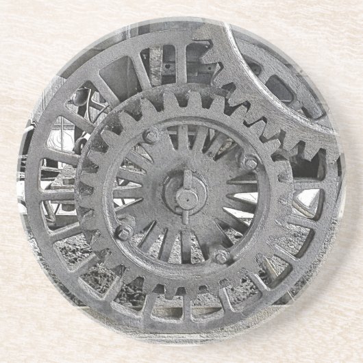 DESSOUS DE VERRE EN GRÈS TRAINS À VAPEUR (Devant)