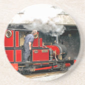 DESSOUS DE VERRE EN GRÈS TRAINS À VAPEUR (Devant)