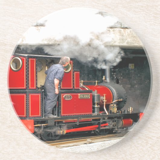 DESSOUS DE VERRE EN GRÈS TRAINS À VAPEUR (Devant)