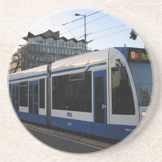 Dessous De Verre En Grès Tram Amsterdam (Devant)