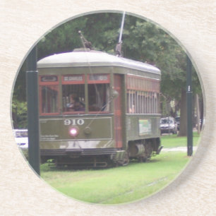 Dessous De Verre En Grès Tramway