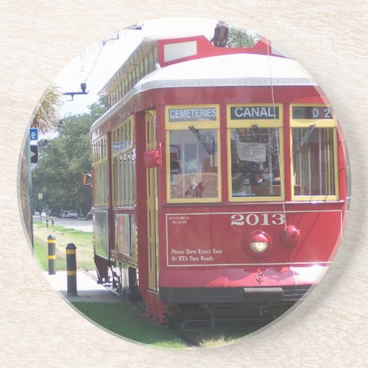 Dessous De Verre En Grès Tramway (Devant)