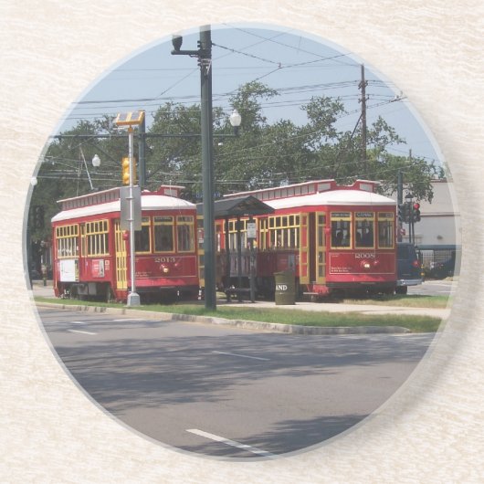 Dessous De Verre En Grès Tramway (Devant)