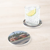 Dessous De Verre En Grès Tramway (Côté)