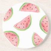 Dessous De Verre En Grès tranches de pastèque aquarelle (Devant)