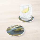Dessous De Verre En Grès Tranquillité Côtière (Côté)