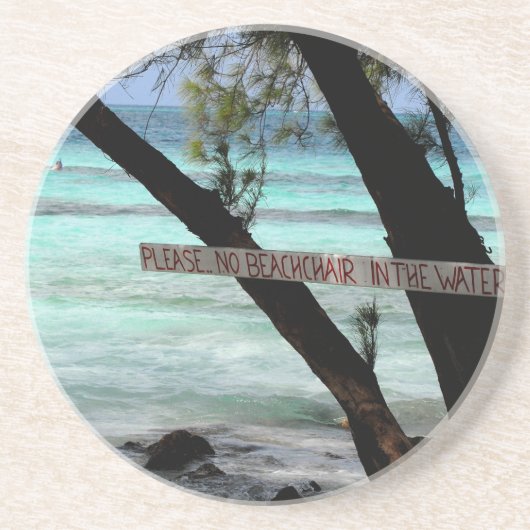 Dessous De Verre En Grès Transats Rum Point Grand Cayman (Devant)