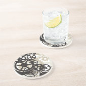 Dessous De Verre En Grès Travail de roues de dent (Côté)