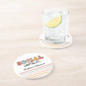 Dessous De Verre En Grès Travailleur social rétro personnalisé (Côté)