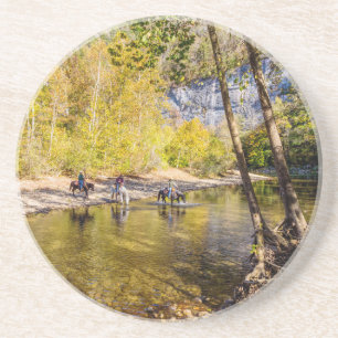 Dessous De Verre En Grès Traversée De La Rivière Buffalo