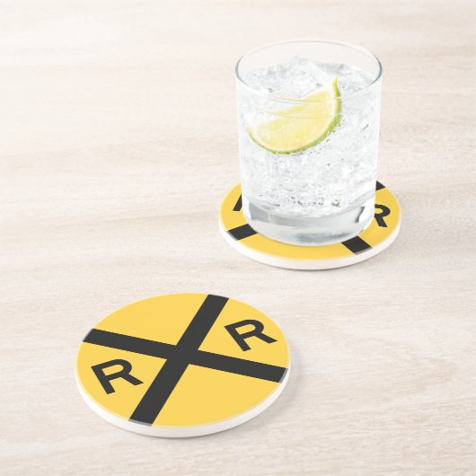 Dessous De Verre En Grès Traversée ferroviaire (Côté)