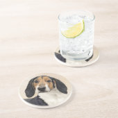 Dessous De Verre En Grès Treeing Walker Coonhound Peinture - Art original (Côté)