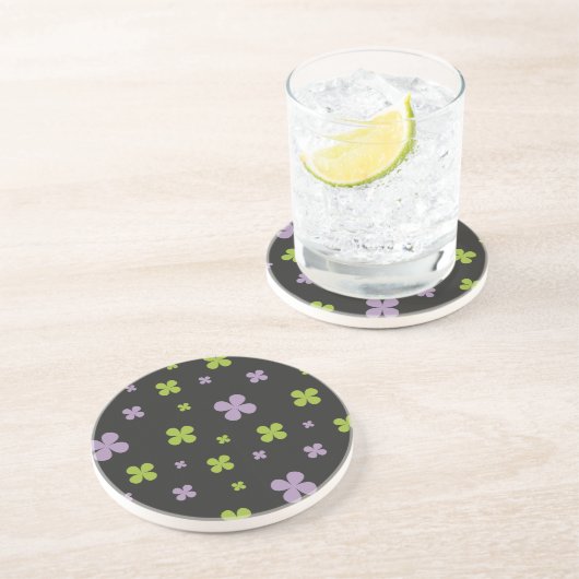 Dessous De Verre En Grès Trèfle (Côté)