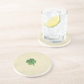 Dessous De Verre En Grès Trèfle irlandais chic Lucky (Côté)