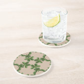 Dessous De Verre En Grès Treillis de Jade Beige (Côté)
