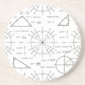 Dessous De Verre En Grès Triage et triangles (Devant)