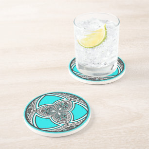 Dessous De Verre En Grès Tribal de Boho Mandala