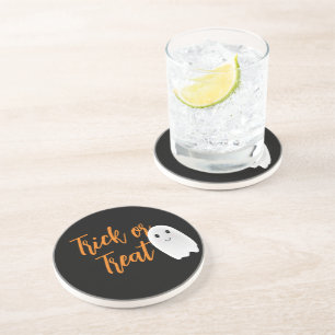 Dessous De Verre En Grès Trick or Treat Fantôme Halloween