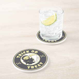 Dessous De Verre En Grès Trick ou traiter Halloween griffeur caractère