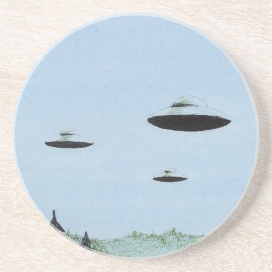 Dessous De Verre En Grès Trio UFO (Devant)
