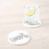 Dessous De Verre En Grès Triumph vintage (Côté)