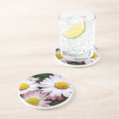 Dessous De Verre En Grès Trois pâtés roses (Côté)