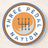 DESSOUS DE VERRE EN GRÈS TROIS PEDAL (Devant)