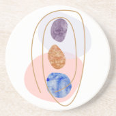 Dessous De Verre En Grès Trois Pierres (Devant)