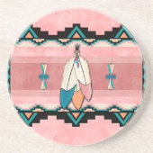 Dessous De Verre En Grès Trois plumes (Devant)