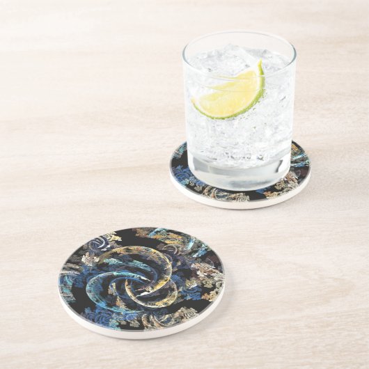 Dessous De Verre En Grès Trou de ver dans l'espace (Côté)