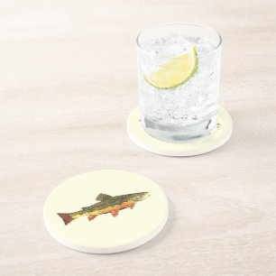 Dessous De Verre En Grès Truite de Brook