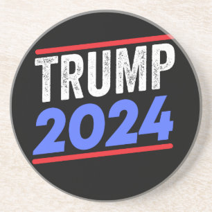 Dessous De Verre En Grès Trump 2024 Pour le président Donald Jr. Maga Elect