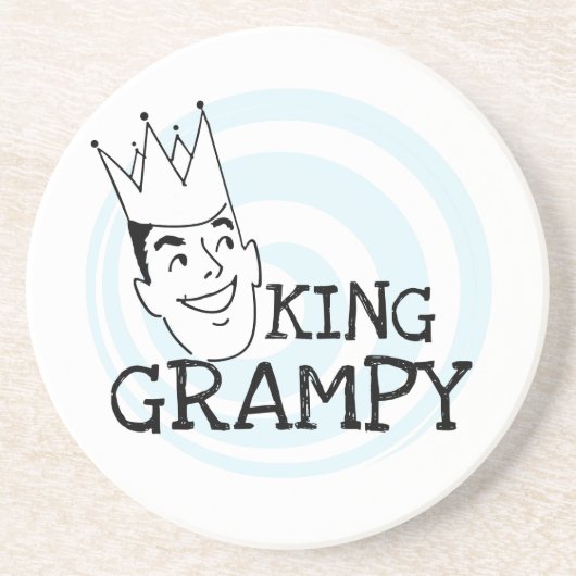 Dessous De Verre En Grès Tshirts et Cadeaux de King Grampy (Devant)