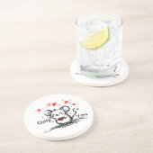 Dessous De Verre En Grès Tu es souris pour moi (Côté)