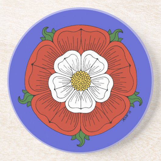 Dessous De Verre En Grès Tudor Rose (Devant)