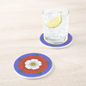 Dessous De Verre En Grès Tudor Rose (Côté)