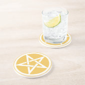 Dessous De Verre En Grès Tuile d'autel pour élément d'air - Jaune (Côté)