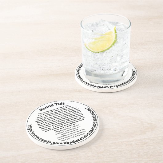 Dessous De Verre En Grès Tuit rond (Côté)