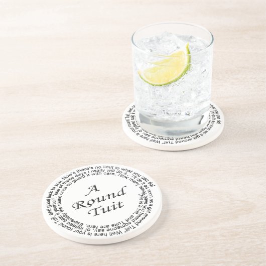 Dessous De Verre En Grès Tuit rond (Côté)